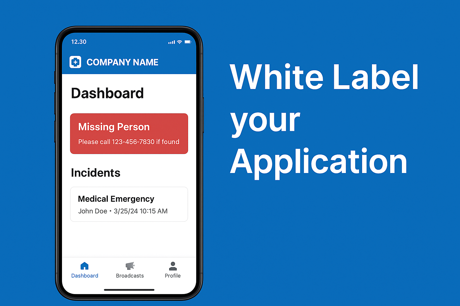 White-labeled mobile application